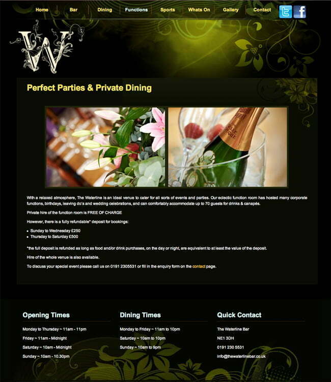 Waterline Website - Bar Commercial Photography
