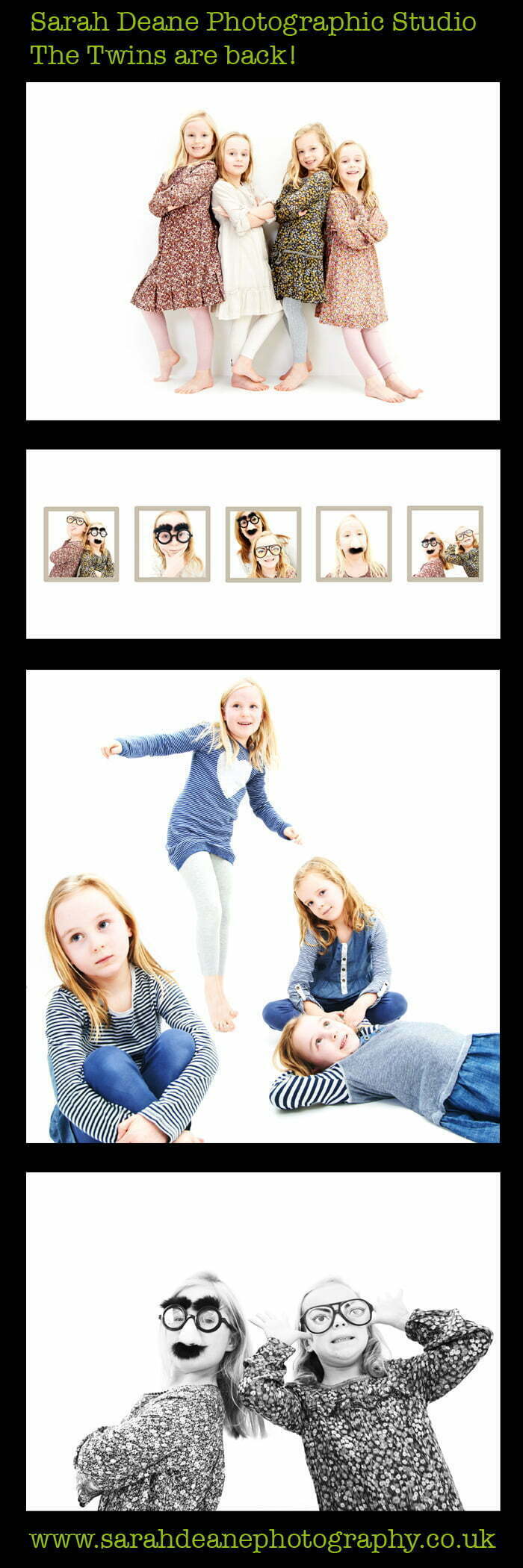 Twins children photography at the studio newcastle