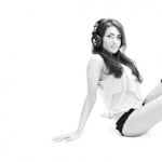 Sophia model shoot with headphones at newcastle studio 1-082