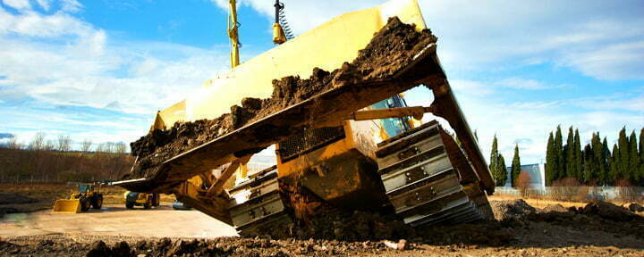 KOMATSU-D65 WX bulldozer at Komatsu UK site in Birtley